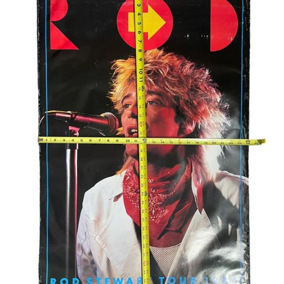 *VINTAGE* ROD STEWART 1984 TOUR POSTER. - Picture 3 of 4